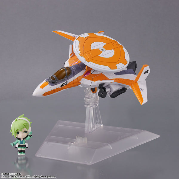 Macross Delta Tiny Session - VF-31E Siegfried (Chuck Mustang Use Ver.) & Reina Prowler Figure Set