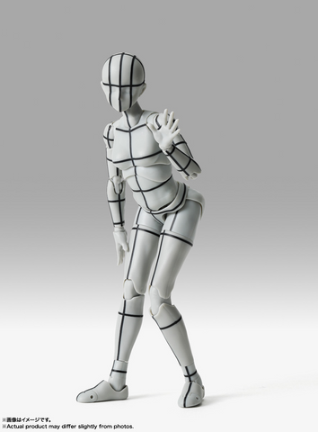 S.H. Figuarts - Body-chan Sports Edition (Wireframe Gray Color Ver.)