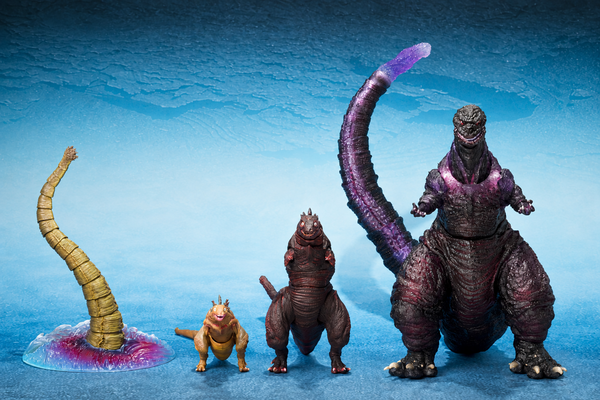 S.H.MonsterArts - Shin Godzilla (2016) 2nd Form & 3rd Form & Giant Unidentified Creature Set