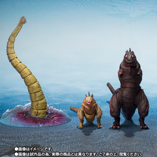 S.H.MonsterArts - Shin Godzilla (2016) 2nd Form & 3rd Form & Giant Unidentified Creature Set