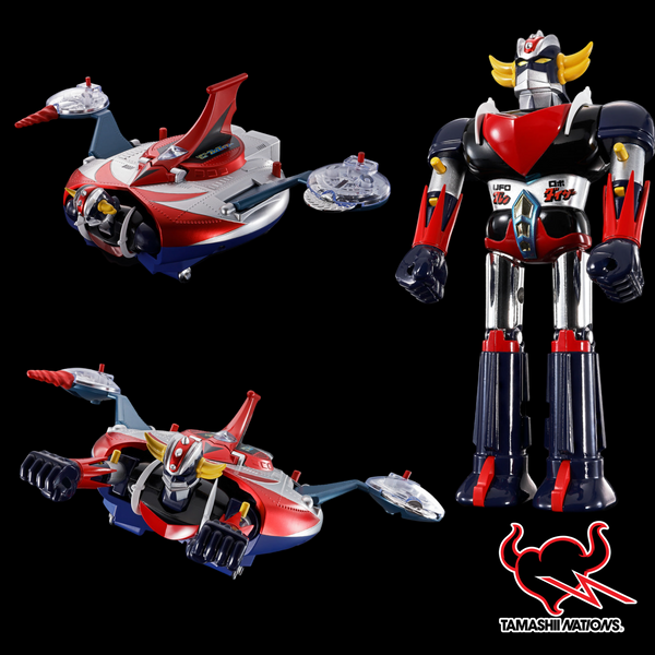 Chogokin - UFO Robot Grendizer: Grendizer & UFO Spazer Deluxe Set - LIMITED