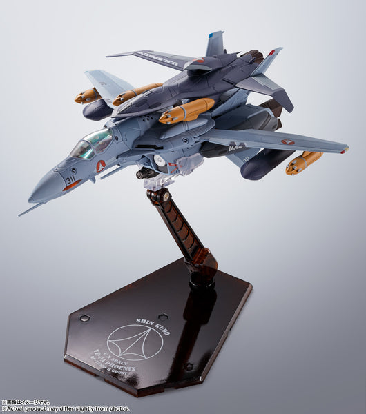 Hi-Metal R Macross Zero: VF-0A Phoenix (Shin Kudo) + QF-2200D-B Ghost