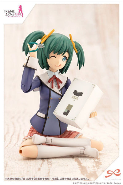 Frame Arms Girl Sousai Shoujo Teien Wakaba Girls' High School Winter Clothes Bukiko Kotobuki 1/10 Scale Model Kit