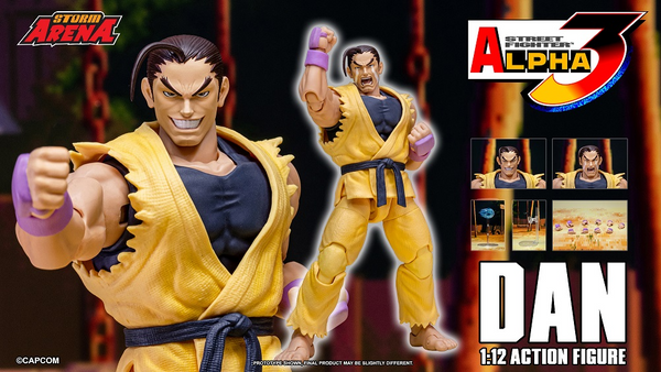 Storm Arena: Street Fighter Alpha 3 - Dan (Yellow)  1/12 Scale Figure IMAGE ANIME EXCLUSIVE
