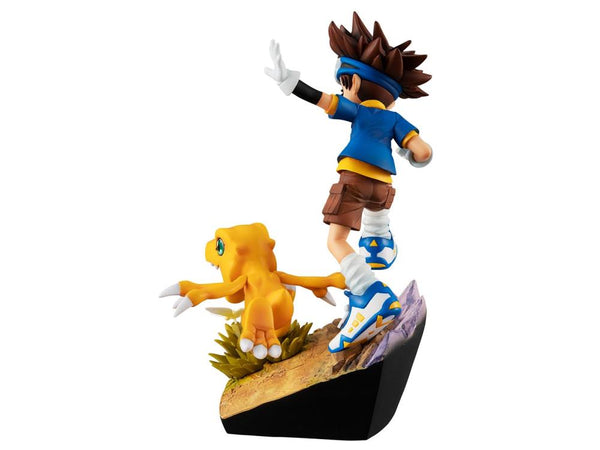 Digimon Adventure Yagami Taichi & Agumon (20th Anniversary Ver.) G.E.M. PVC Figure