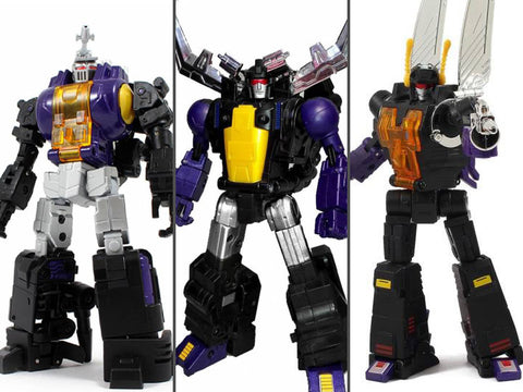 Fans Toys Set of 3 Figures (FT-12T Grenadier, FT-13 Mercenary, FT-14 Forager) Purple Set Exclusive