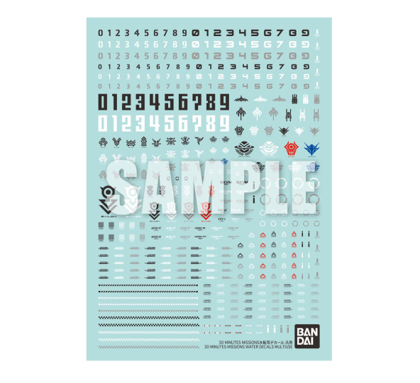 30 Minute Missions Water Decals Multiuse 1