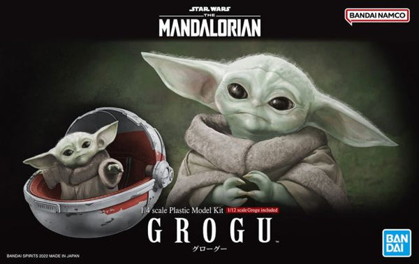 The Mandalorian Grogu 1/4 & 1/12 Scale Model Kit Set