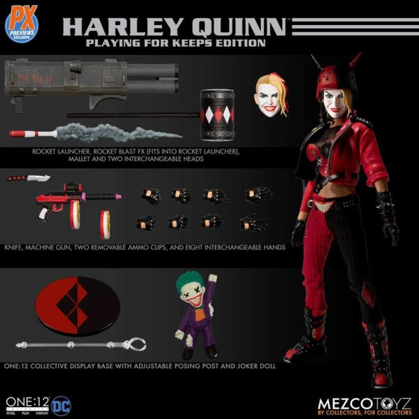 ONE:12 Collective DC: Deluxe Harley Quinn (Playing For Keeps) PX Previews Exclusive