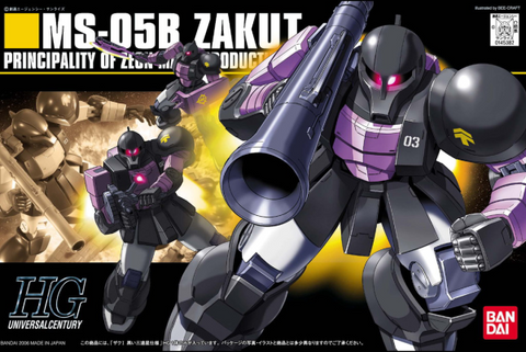 HGUC#068 MS-05B Zaku I Black Tri Star