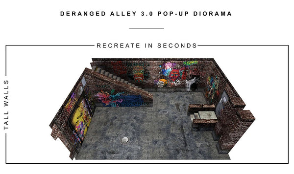 Deranged Alley (3.0) 1/12 Scale Pop-Up Diorama