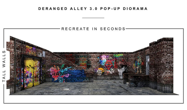 Deranged Alley (3.0) 1/12 Scale Pop-Up Diorama