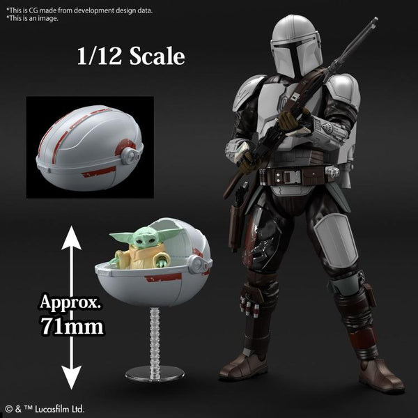 The Mandalorian Grogu 1/4 & 1/12 Scale Model Kit Set