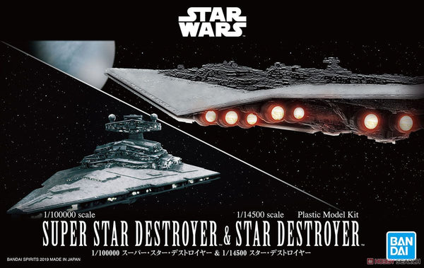Super Star Destroyer 1/100000 & Star Destroyer 1/14500 Scale Model Kit