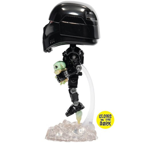 488 Star Wars The Mandalorian: Dark Trooper with Grogu Glow-in-the-Dark Exclusive