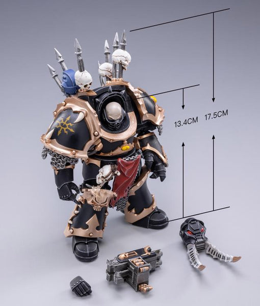 Warhammer 40K Black Legion Chaos Terminator Brother Bathalorr 1/18 Scale Figure