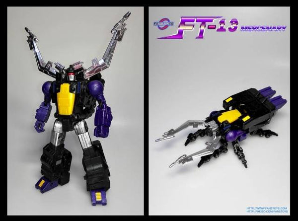 Fans Toys Set of 3 Figures (FT-12T Grenadier, FT-13 Mercenary, FT-14 Forager) Purple Set Exclusive