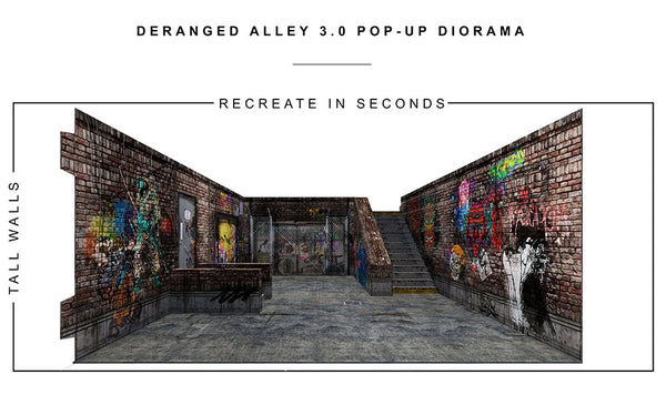 Deranged Alley (3.0) 1/12 Scale Pop-Up Diorama