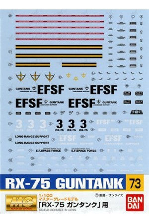 Gundam Decal 073 - MG Guntank