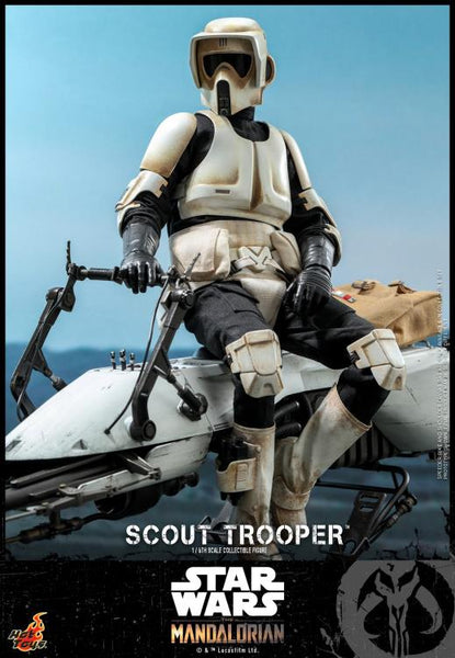 Star Wars The Mandalorian: Scout Trooper With Speeder Bike 1/6 Figure TMS017