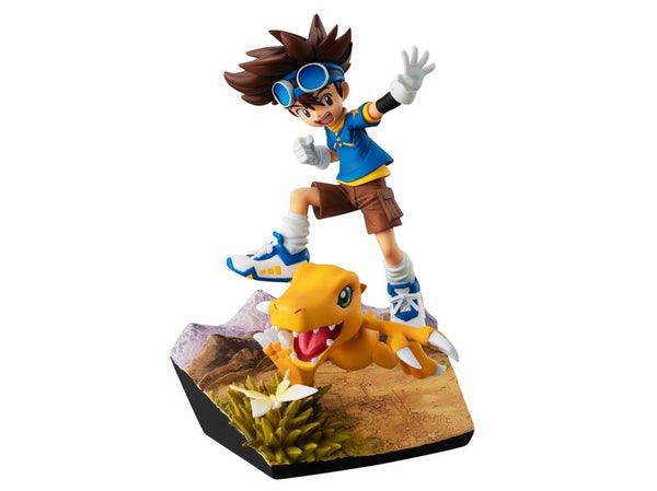 Digimon Adventure Yagami Taichi & Agumon (20th Anniversary Ver.) G.E.M. PVC Figure