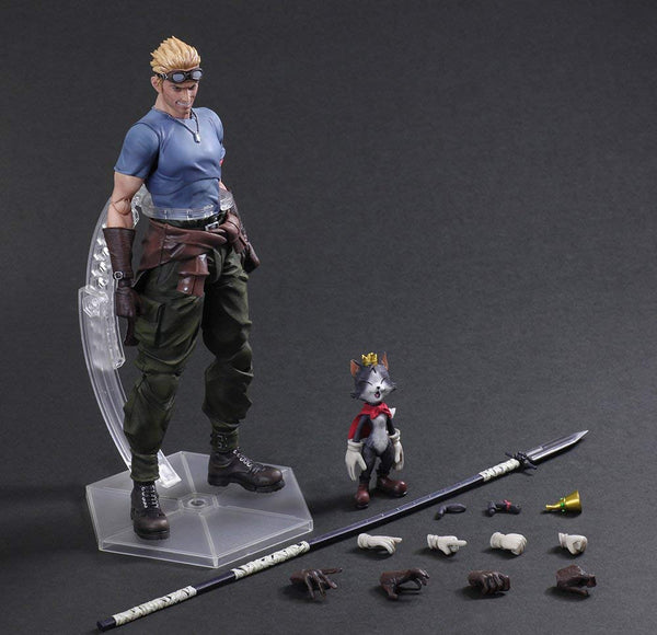 FF VII Advent Children Play Arts Kai: Cid Highwind & Cait Sith LIMITED