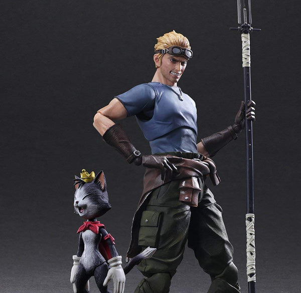 FF VII Advent Children Play Arts Kai: Cid Highwind & Cait Sith LIMITED