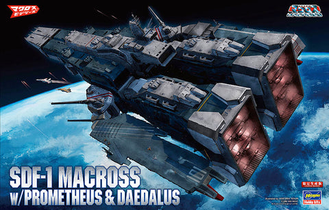 Macross Modelers Limited - SDF-1 Battleship Macross w/Prometheus & Daedalus 1/4000 Model Kit