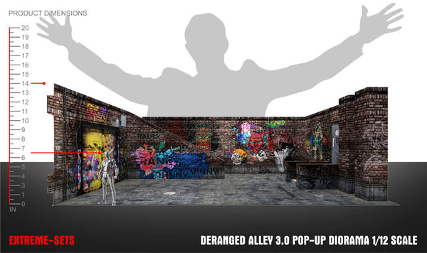 Deranged Alley (3.0) 1/12 Scale Pop-Up Diorama