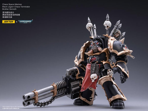 Warhammer 40K Black Legion Chaos Terminator Brother Gornoth 1/18 Scale Figure