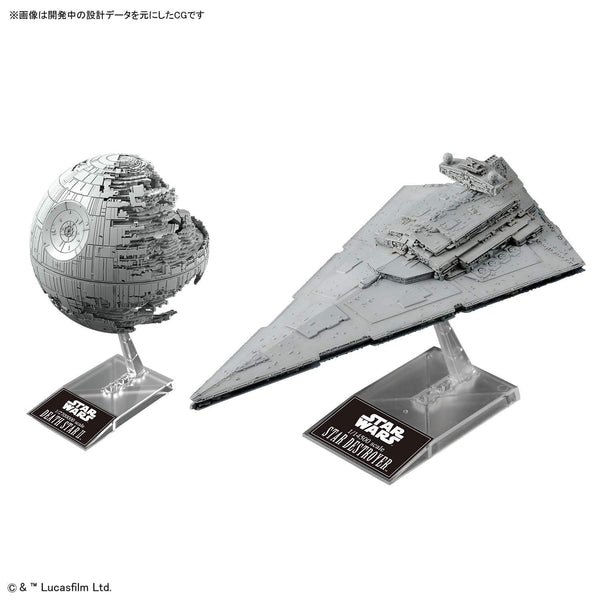 Death Star II 1/2,700,000 & Star Destroyer 1/14,500 Scale Model Kit