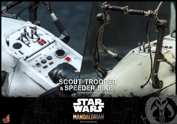 Star Wars The Mandalorian: Scout Trooper With Speeder Bike 1/6 Figure TMS017
