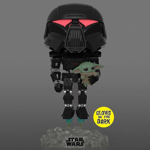 488 Star Wars The Mandalorian: Dark Trooper with Grogu Glow-in-the-Dark Exclusive