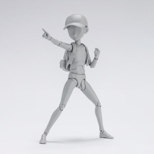 S.H.Figuarts - Body Kun - Ken Sugimori Edition DX Set (Gray Color Ver.)