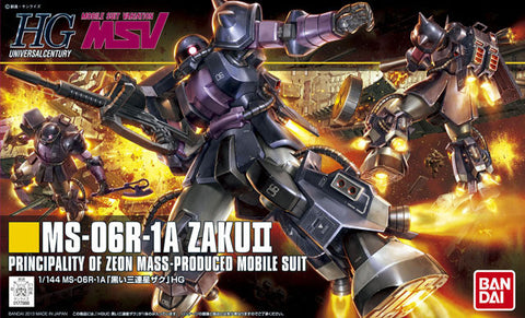 HGUC#151 MS-06R-1A Zaku II Black Tristars