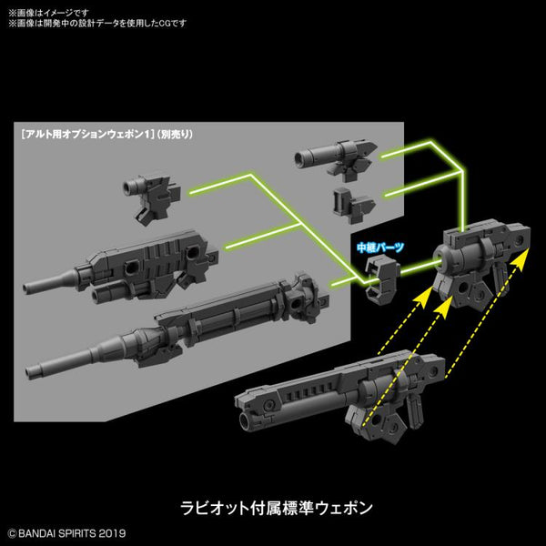 30 Minute Missions #36 bEXM-14T Rabiot (Green) Model Kit