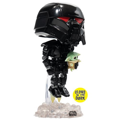 488 Star Wars The Mandalorian: Dark Trooper with Grogu Glow-in-the-Dark Exclusive