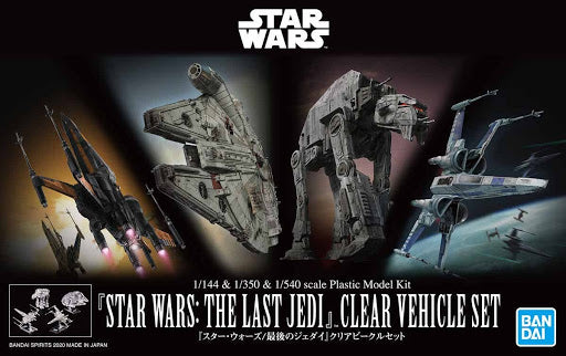 Star Wars The Last Jedi Clear Vehicle 1/144 & 1/350 & 1/540 Scale Model Kit