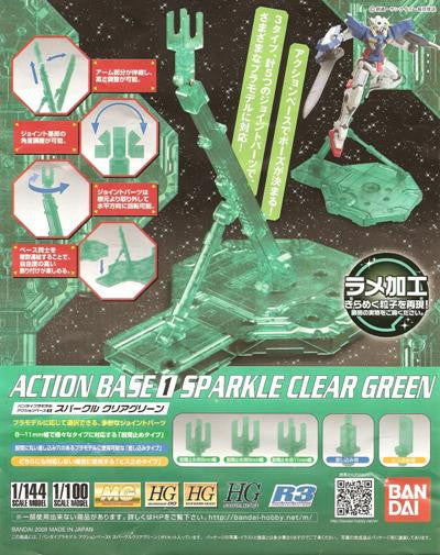 Action Base 1 Sparkle Clear Green