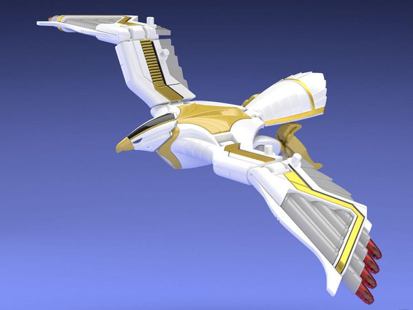 Super Mini-Pla Mighty Morphin Alien Rangers Ninja Megazord & White Ninja Falconzord Model Kit