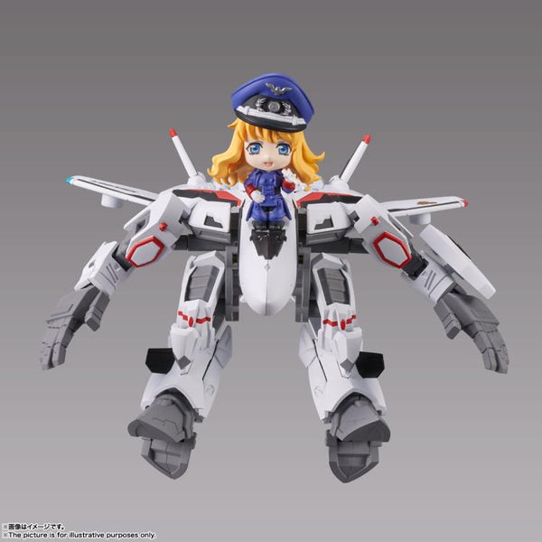 Macross Frontier Tiny Session - VF-25F Messiah Valkyrie (Alto Use Ver.) & Sheryl Figure Set