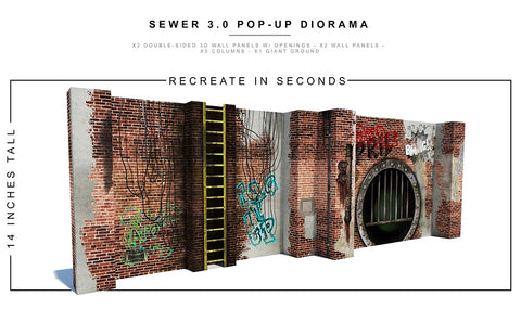 Sewer (3.0) 1/12 Scale Pop-Up Diorama