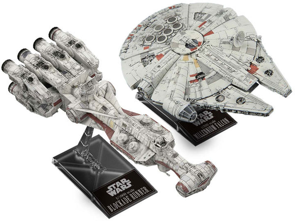 Blockade Runner 1/1000 & Millennium Falcon 1/350 Scale Model Kit