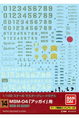 Gundam Decal 014 -  MG Acguy Decal