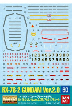 Gundam Decal 060 - MG Gundam Ver. 2.0