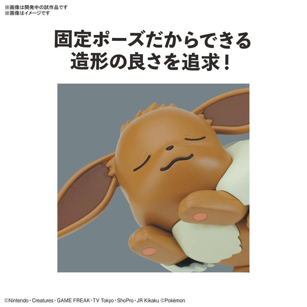 Pokemon Model Kit Quick!! 07 Eevee Sleeping Pose
