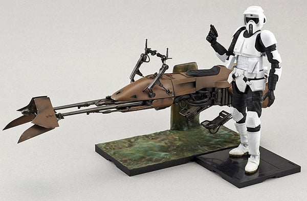 Scout Trooper &  Speeder Bike 1/12 Scale Model Kit